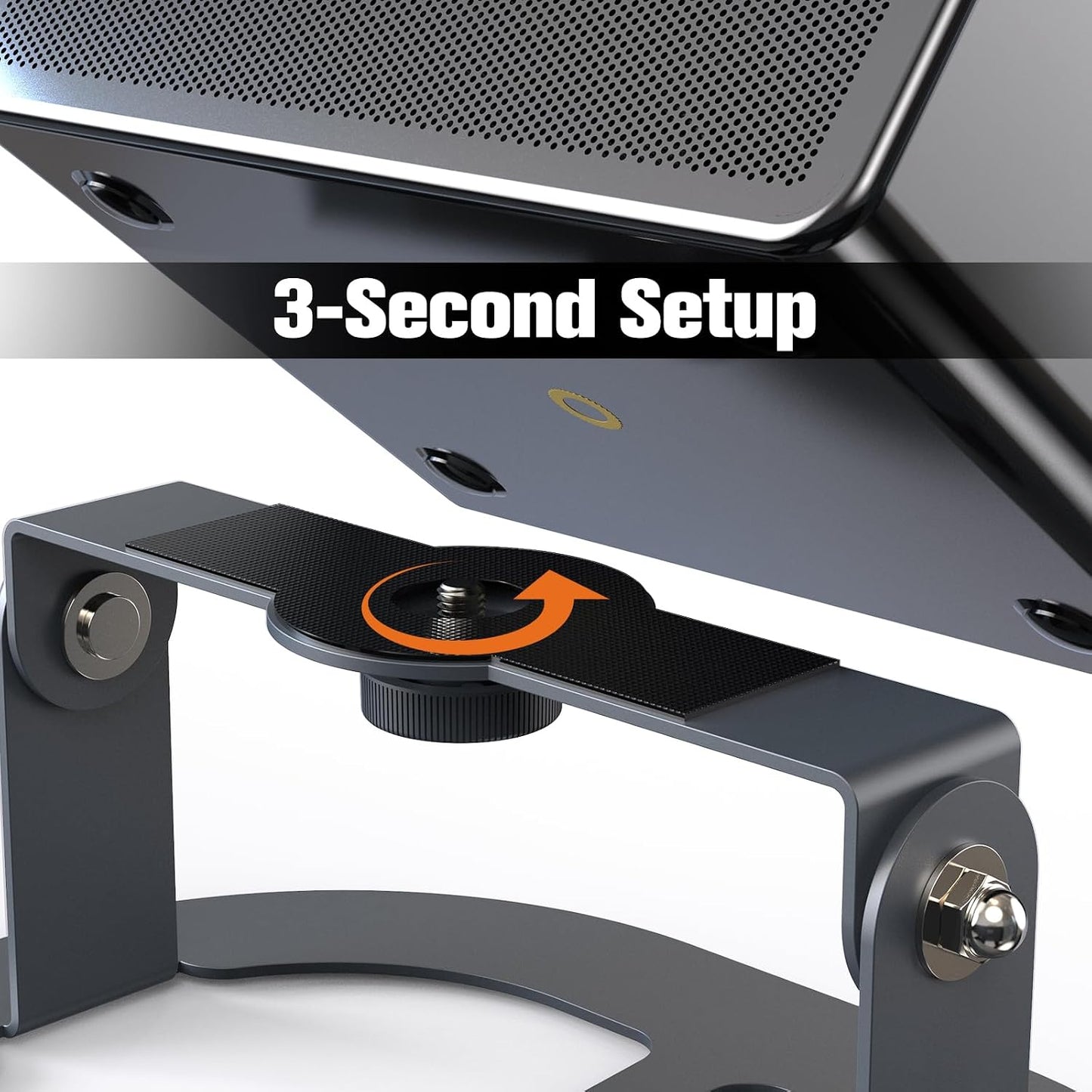 1/4" Setup DAWASAPAT Desktop Projector Stand Table, MINI Tabletop Projector Holder Mount with Screw & Cable Ties, Easy
