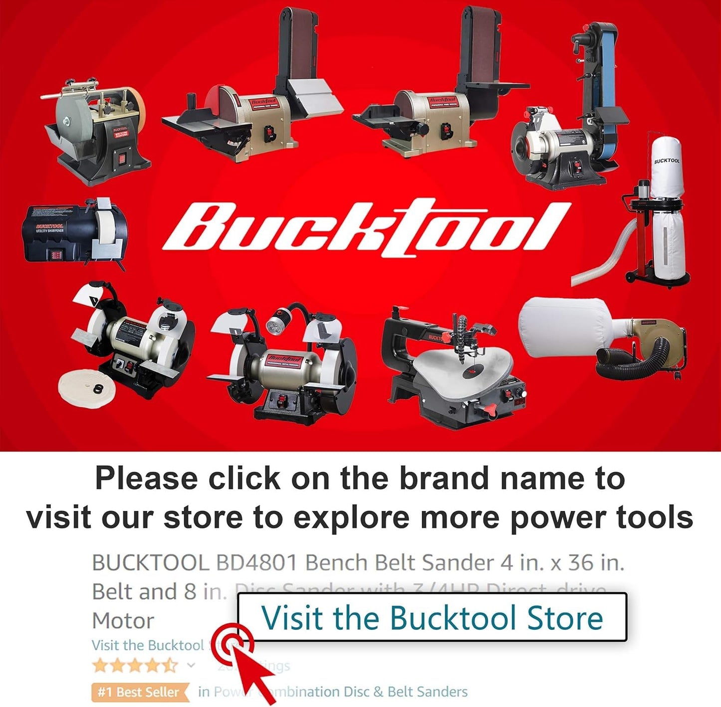 Bucktool 1.2HP Auto-Start Dust Collector, Woodworking Dust Extraction with 3 Bags, 5.4-Cubic-Foot Capacity, 5-Piece Reducer & 5ft Flexible Hose