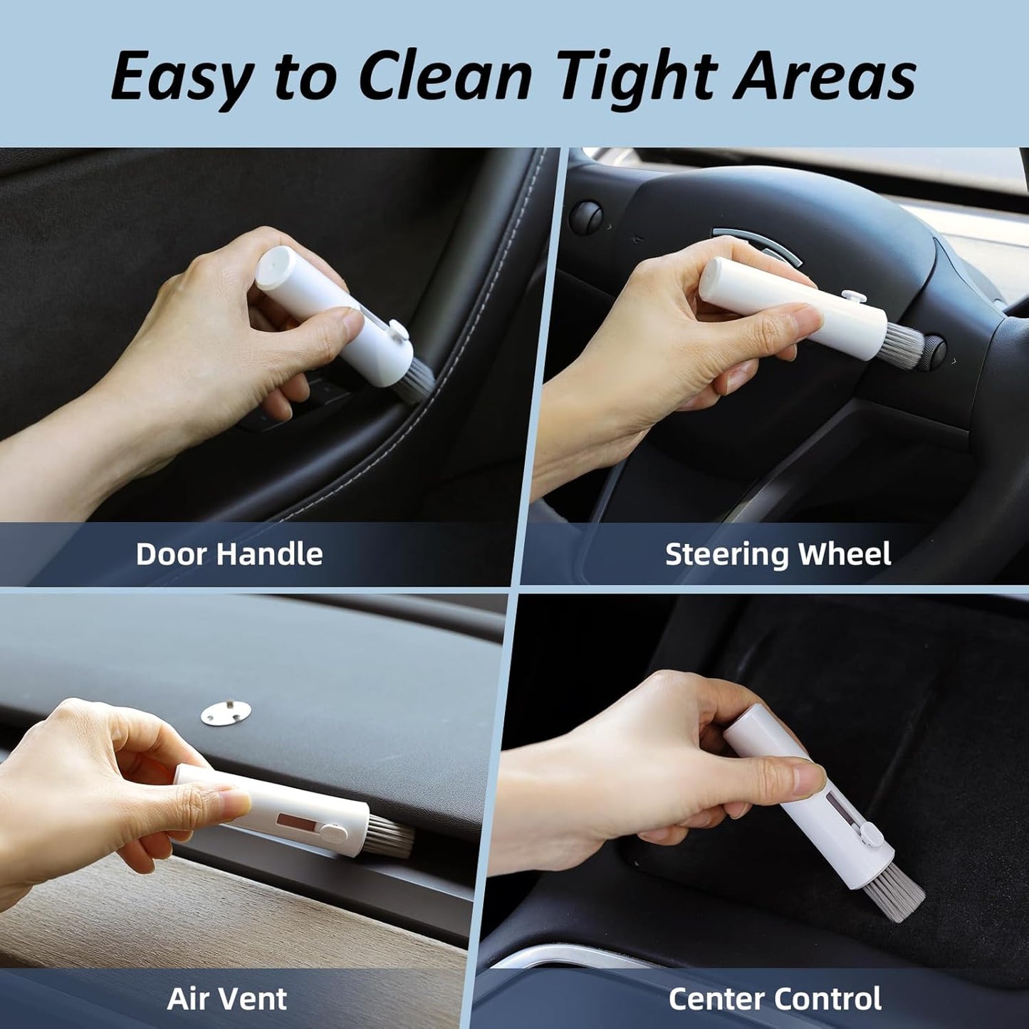 WalktherHa Keyboard Cleaner Laptop Cleaning Kit, All in One Keyboard Cleaning Kit with Car Screen Cleaner Spray