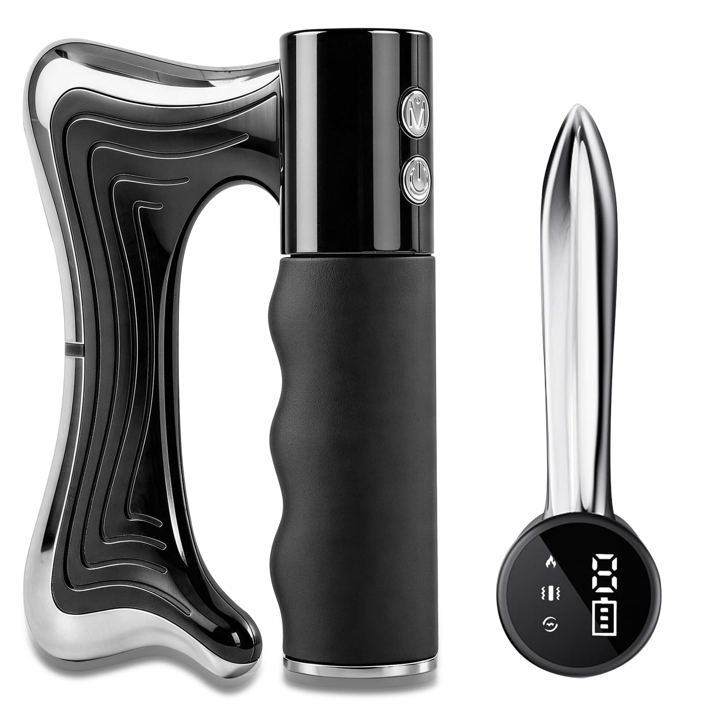 baoinse Electric Muscle Scraper, Muscle Scraper Tool with Heating and Vibration, 3 Adjustable Intensity Modes, Electric Massager for Muscles for Full Body Muscle Relaxation, Recovery and Pain Relief