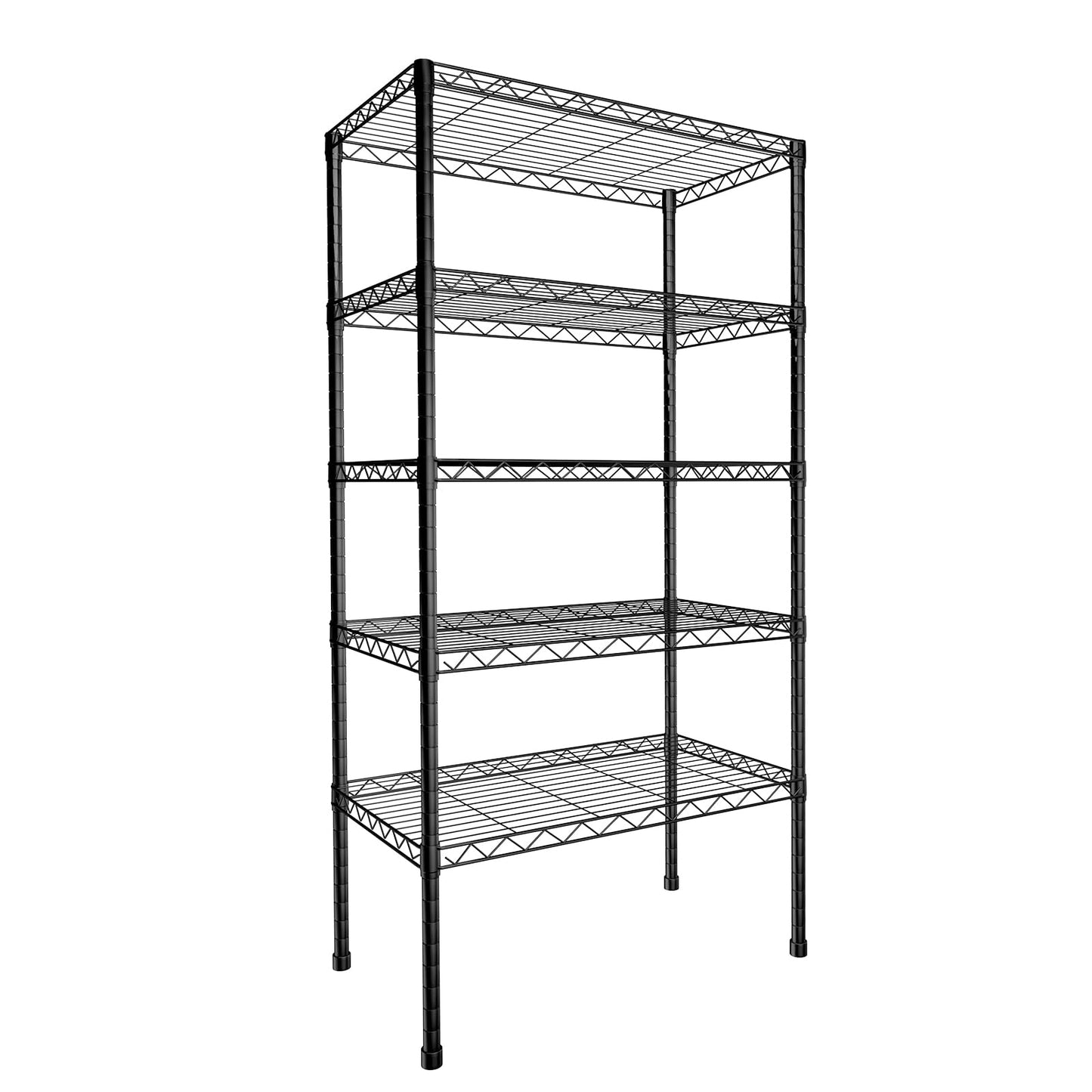 NULTRUMA Storage Shelves, Heavy Duty 5 Tier Storage Metal Shelves, 550LBS Capacity Adjustable Metal Wire Shelving Unit for Garage, Pantry, Kitchen, Closet, Commercial & Industrial Use