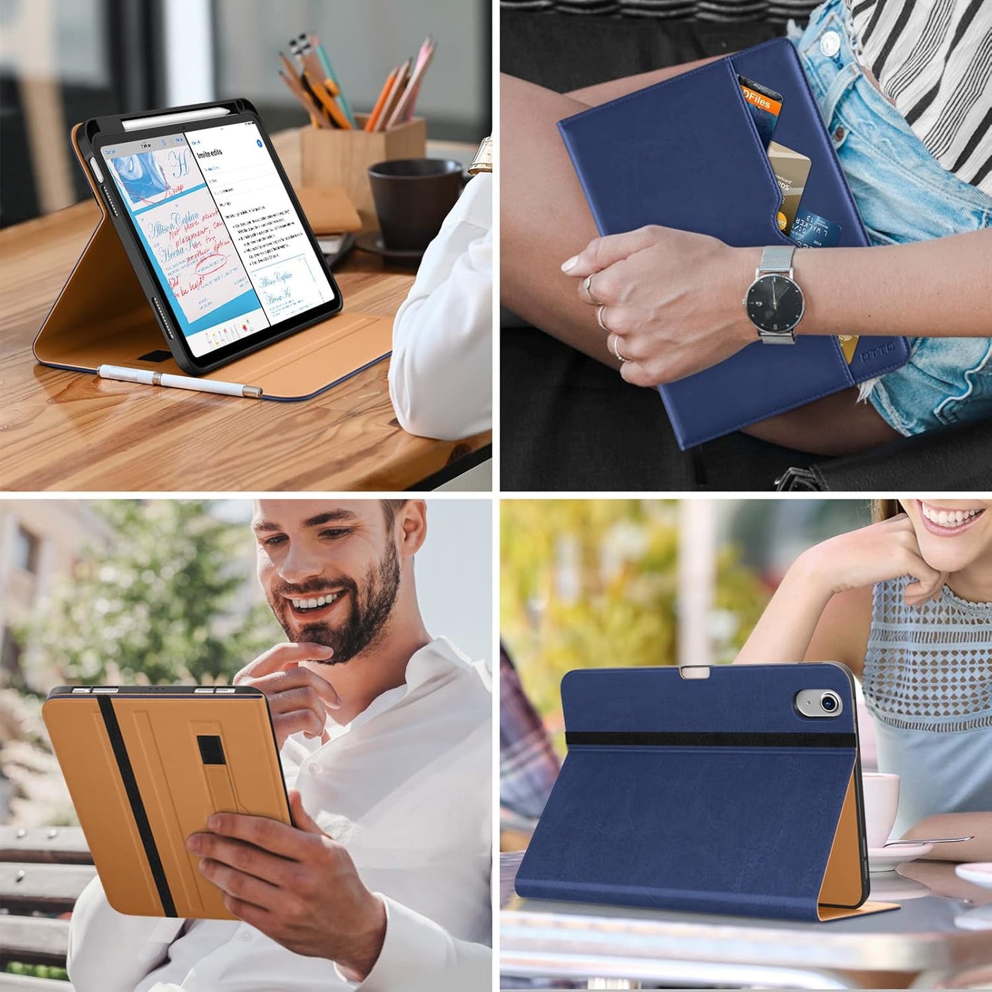 DTTO (A16) 11th 11 Inch 2025, 10th 10.9 Inch 2022, for iPad Generation Case iPad Generation Case Premium Leather