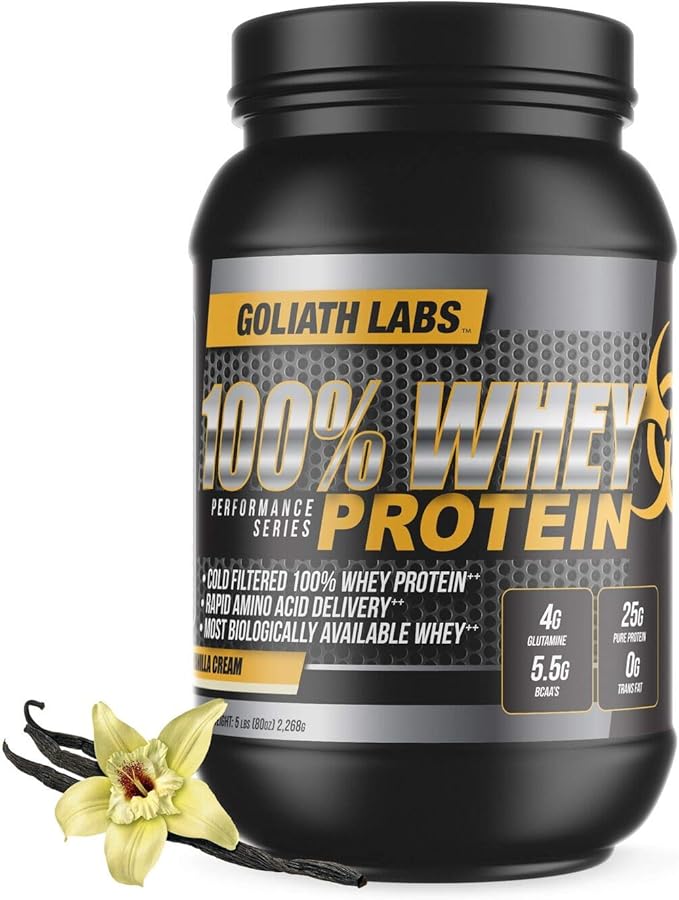 Goliath Labs 100% Whey Protein Powder 10 lb (Vanilla)