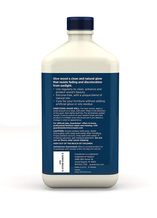 Guardsman Clean & Polish for Wood Furniture - Cream Polish 16 oz - Silicone Free, UV Protection - 461500 (2)