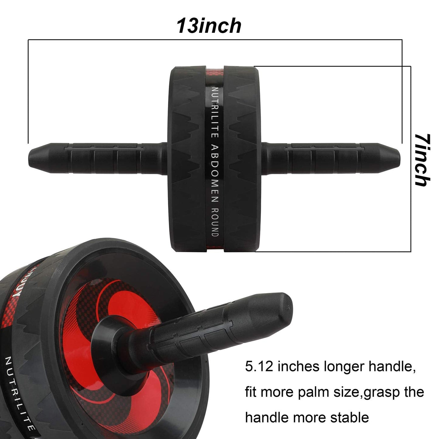 Abdominal Roller AB Roller Wheel Muscle Trainer for Arms Back Belly Central Body Shape Training Fitness Exercise Gym Accessory