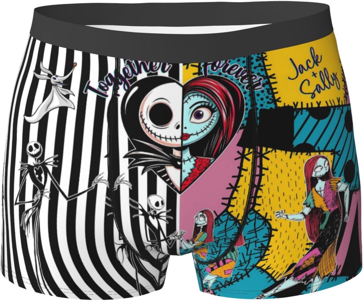 Skiennix Nightmare Christmas Men's Underwear - Breathable Stretch Briefs | Novelty Print Design