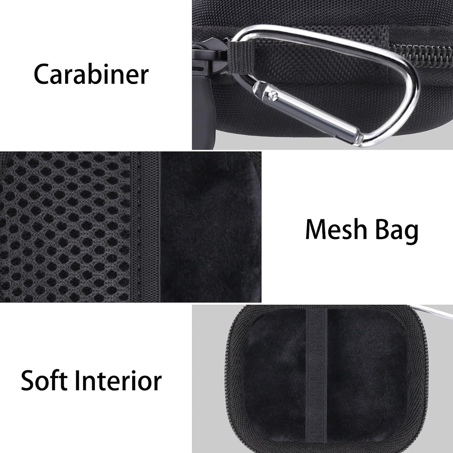 Baval for Anker Soundcore Work Portable AI Voice Recorder Hard Travel Case(Black Case)