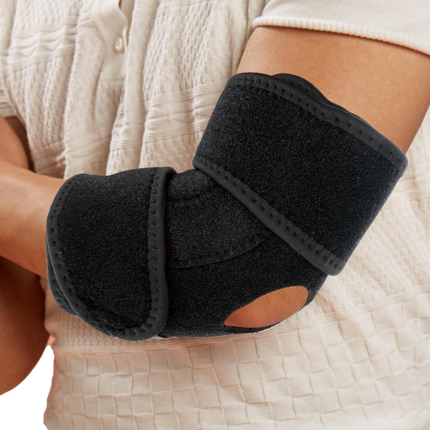 WY LIGHTING LEVEL Elbow Compression Sleeve with Removable Strap for Men & Women, Elbow Support Brace Ulnar Nerve Entrapment Splint Tendonitis Support Strap for Golfer Epicondylitis Weightlifting
