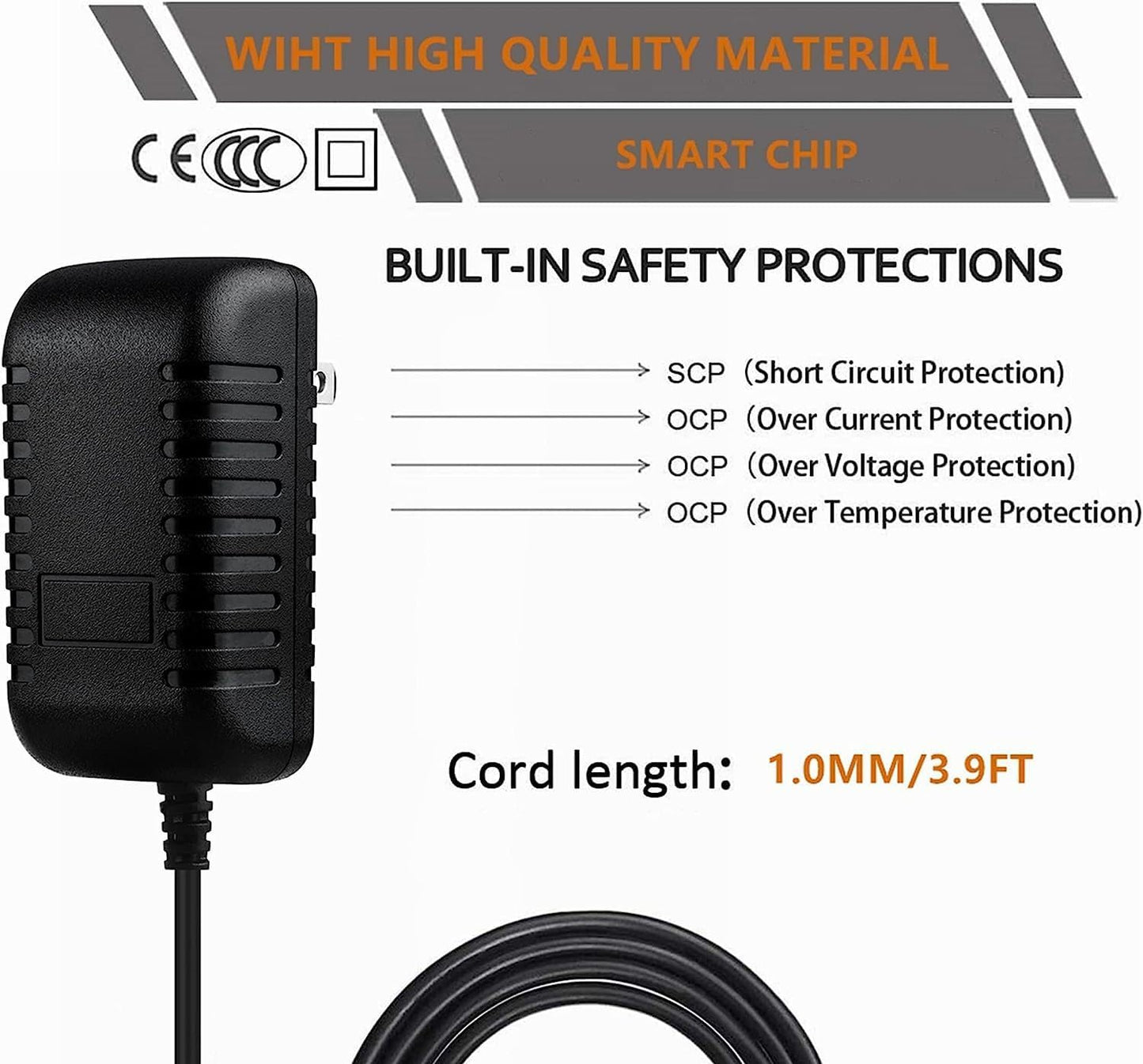 CJP-Geek P9300C AC Adapter Compatible with OttLite Natural Daylight LED Flex Floor Lamp Power Supply