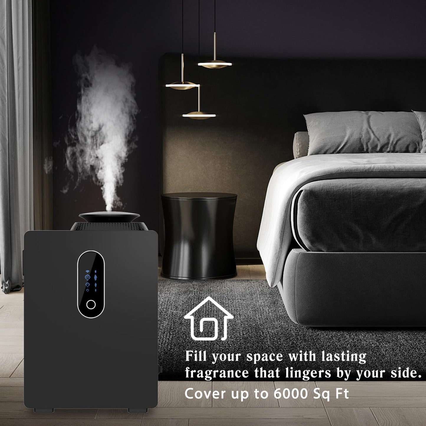 2026 Upgraded HVAC Scent Diffuser Machine Cover 6000 Sq.Ft With Wi-Fi Control for Large Room, 1000ml Scent Air Machine For Home, Waterless Cold Air Aromatherapy Essential Oil Diffuser for Hotel,Office