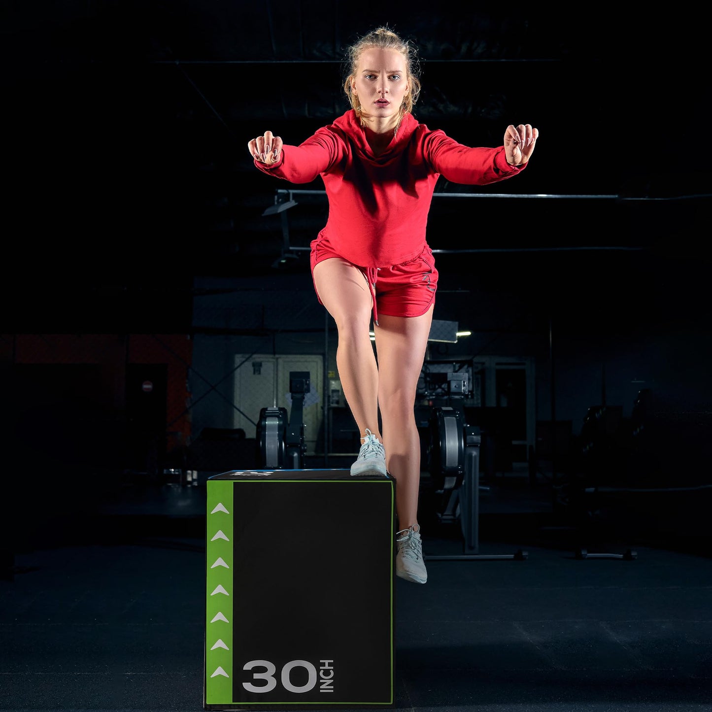 BalanceFrom 3 in 1 20 Inch 24 Inch 30 Inch Foam Plyometric Box Jumping Exercise Jumping Trainer, Multi-Color, 16-Pound