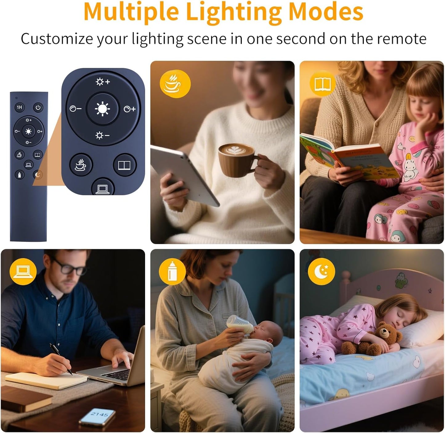 WDZP MF20054 MF20054-white New Floor Lamp Remote Control fit for Dimunt