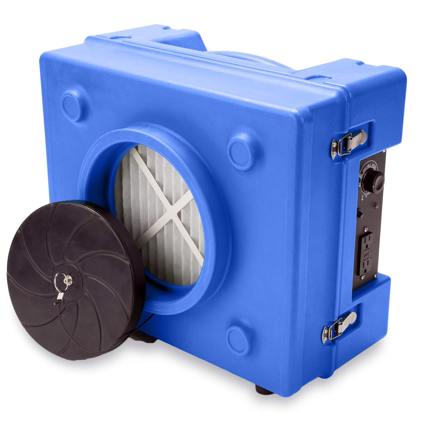 B-Air RA-650 HEPA Air Scrubber Commercial Industrial Grade Air Purifier Negative Air Machine for Water Damage Restoration, Blue