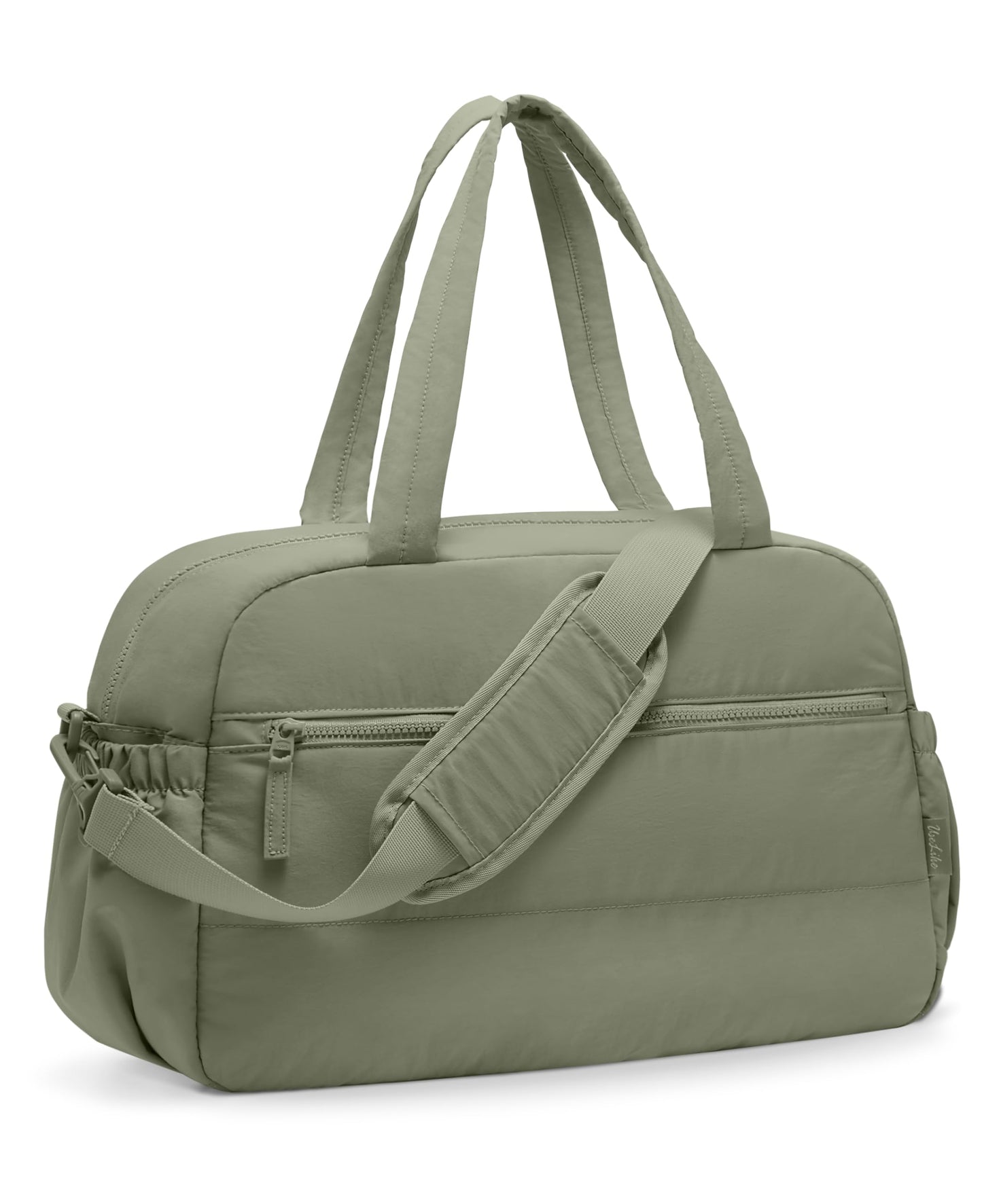 Gym Bag for Women, Travel Duffle Bags with Wet Pocket, Lightweight Carry on Bag Overnight Weekender Duffel Bag, Water Resistant (Sage Green)