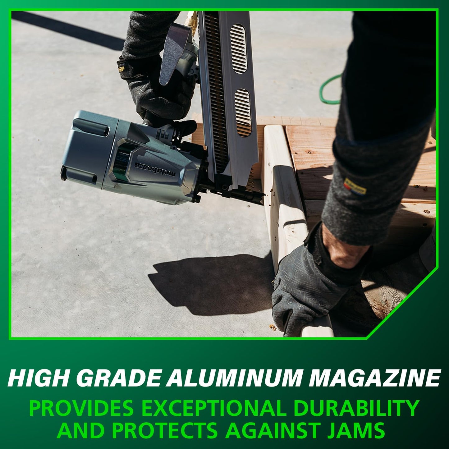 Metabo HPT Framing Nailer | High Grade Aluminum Magazine | Pneumatic | Framing Nails 2-Inch to 3-1/4-Inch | Rafter Hook | NR83A5(S1)