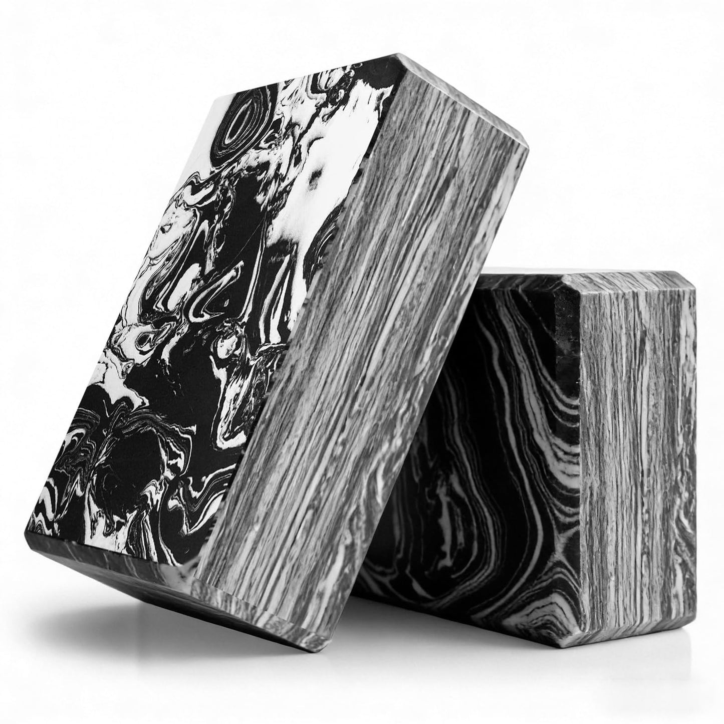 2-Pack Yoga Blocks, High-Density 9"x6"x3" Yoga Brick Foam Blocks Non-Slip EVA Foam Block Yoga Props Accessories for Yoga Pilates Stretching and Meditation (Camo Black)