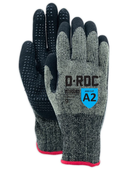 MAGID D-ROC ANSI A2 Heat-Resistant Work Gloves with Sandy Nitrile Coating, 12 Pairs, Size 11/2XL, GPD249