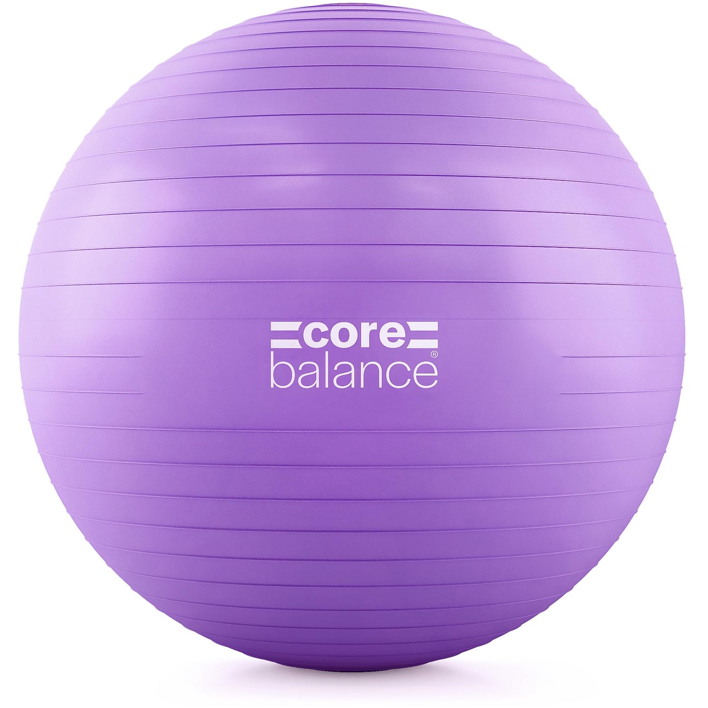 Core Balance Exercise Ball for Workouts, Anti-Burst and Slip Resistant, Swiss Yoga Ball for Pregnancy, Stability, Fitness and Physical Therapy, 4 Sizes, with Pump (33" / 85cm Purple)