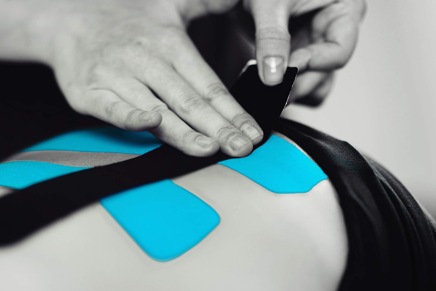 Starktape Kinesiology Tape Bulk for Sensitive Skin, Physio Medical Sports Tape, Kt Tex Gold for Physical Therapy, Knee, Shoulder, Ankle, Wrist, Foot, Back Muscle, Black