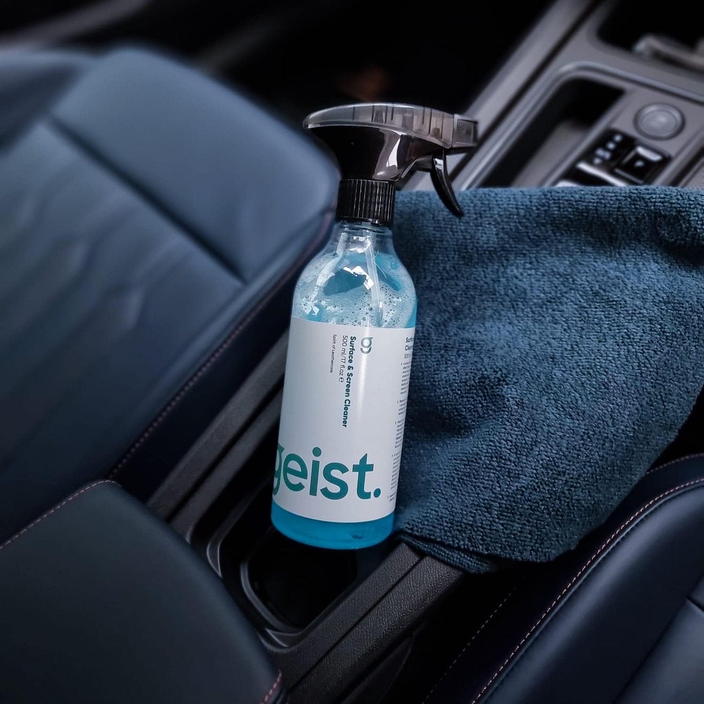 500 ml 16.75 fl.oz Geist. Surface & Screen Cleaner | Cean Glass, Metal, Leather, Vinyl & Plastic | Cockpit, Dashboard