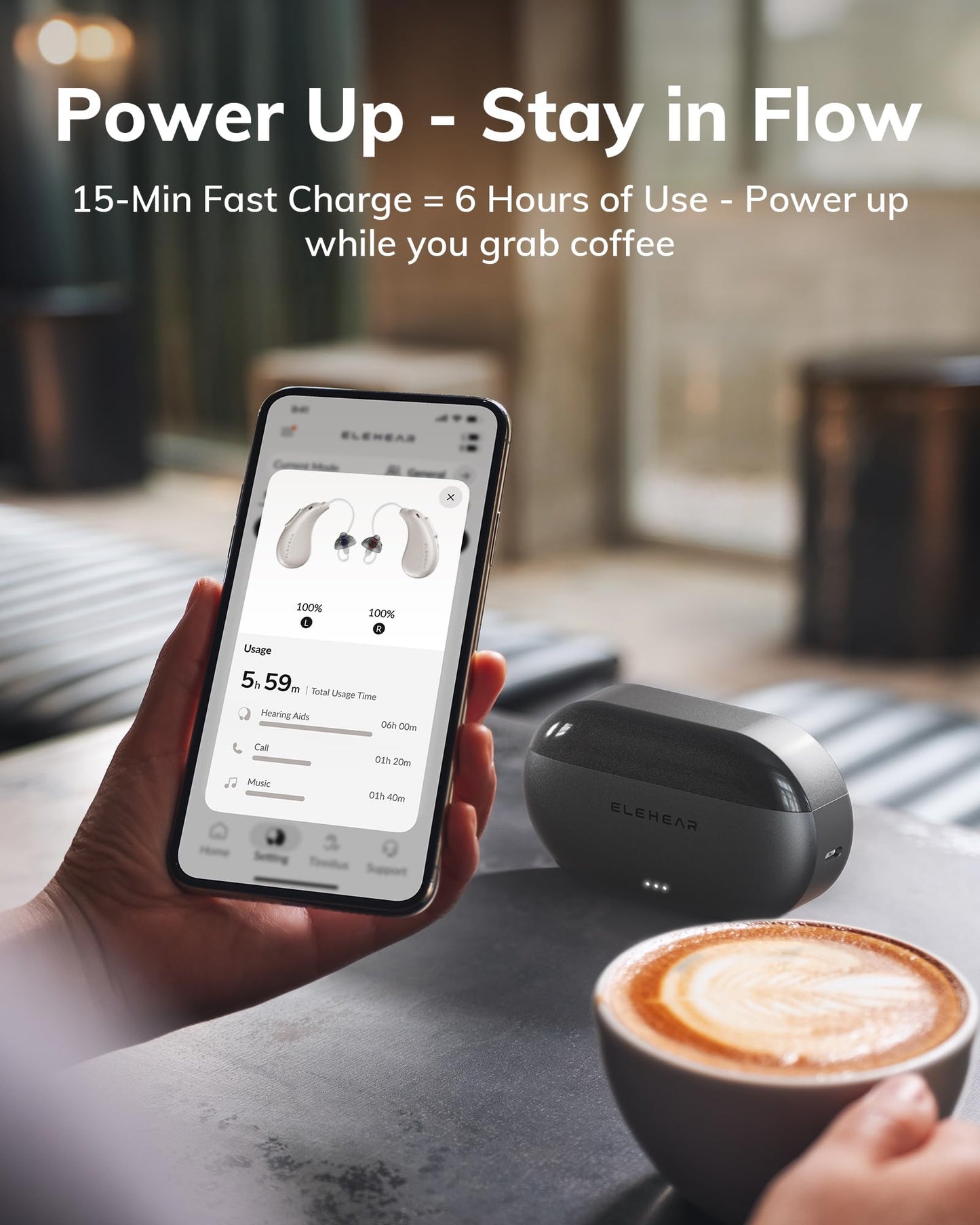 ELEHEAR-Beyond Pro Hearing Aids, Bluetooth OTC Hearing Aids for Seniors and Adults, Premium Sound Algorithm with VocClear 2.0, 30% Clearer Speech, Music Mode & Enhanced App, Bluetooth Streaming