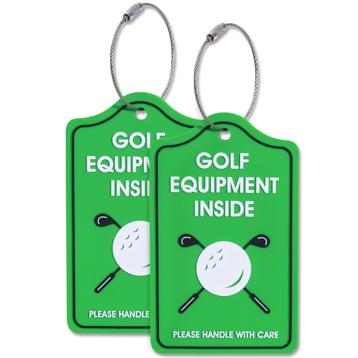 YULEAXIE Golf Luggage Tag, PVC Waterproof Luggage Tag Holders for Golf Bag Suitcase Ship, Durable Label Holder for Golf Equipment Travel Case