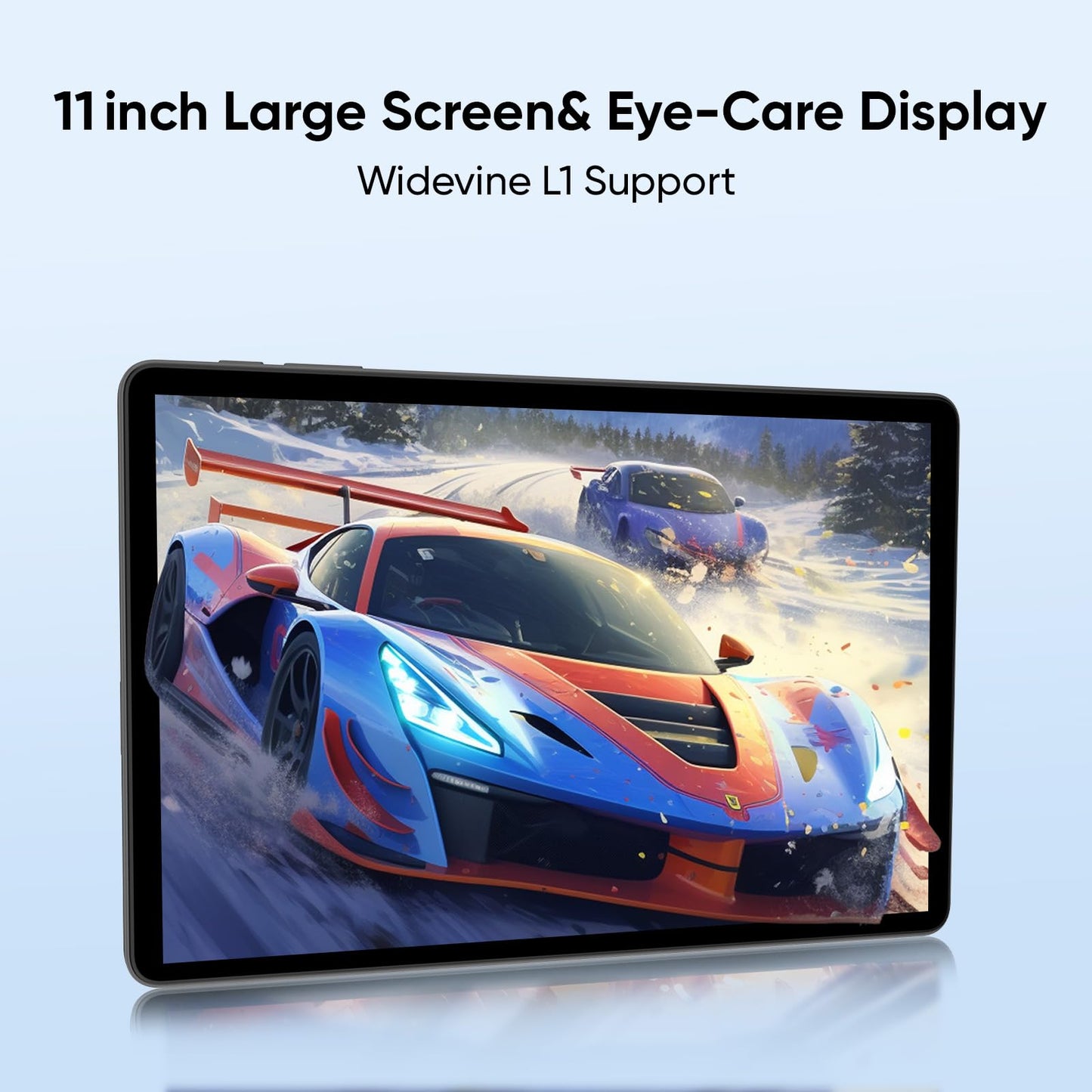 JUNINKE Tablet 11 Inch, Android 16, 32GB RAM+256GB Octa-Core, 8000mAh Battery, 1280 * 800 Touch Screen, 5+8MP Dual HD Camera (Black Case)