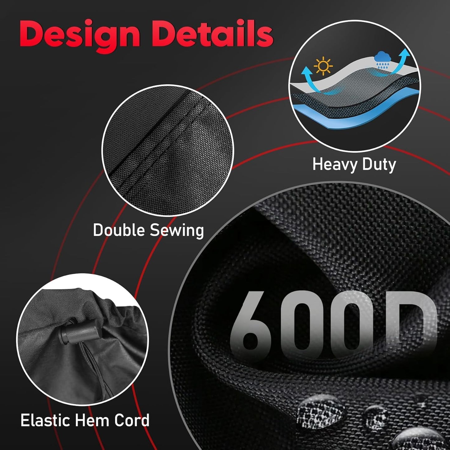 Zettum Treadmill Cover - 600D Treadmill Dust Cover Waterproof, Gym Equipment Running Machine Covers with Windproof Drawstring, Exercise Workout Equipment Protective for Home Indoor Outdoor