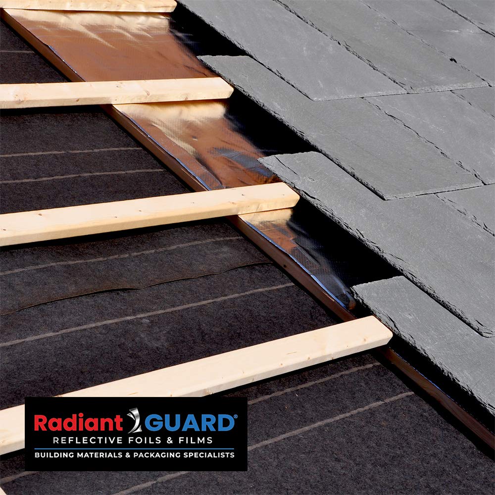 Radiant Barrier Attic Insulation 1000 sq ft Xtreme Heavy Duty Reflective Foil Insulation, 48-inch by 250-feet Perforated Breathable Double Reflective Aluminum House Wrap Thermal Roll