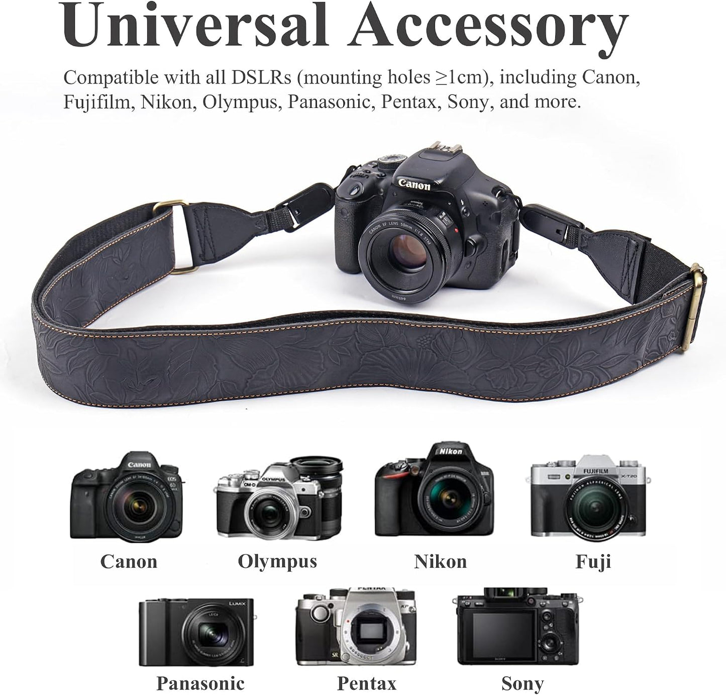 Vintage Adjustable Neck & Shoulder Camera Strap - QIELIZI Lifestyle