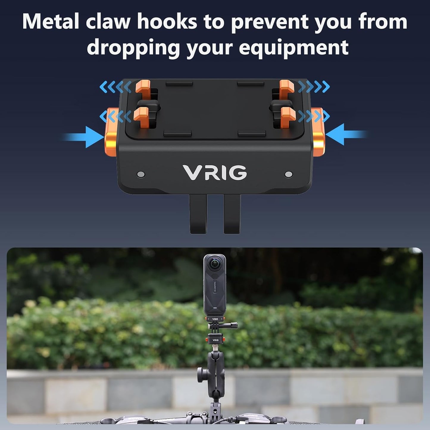 VRIG 360 2/ X5/ X4 2-Prong Magnetic Quick Release Mount for Insta Ace/Ace Pro Air, Quick & Convenient, Camera Mount
