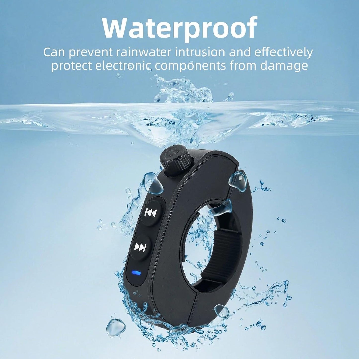 MLKOSS Bluetooth Media Button Remote Wireless Handlebar Remote Controller for Car Bike Motorcycle new