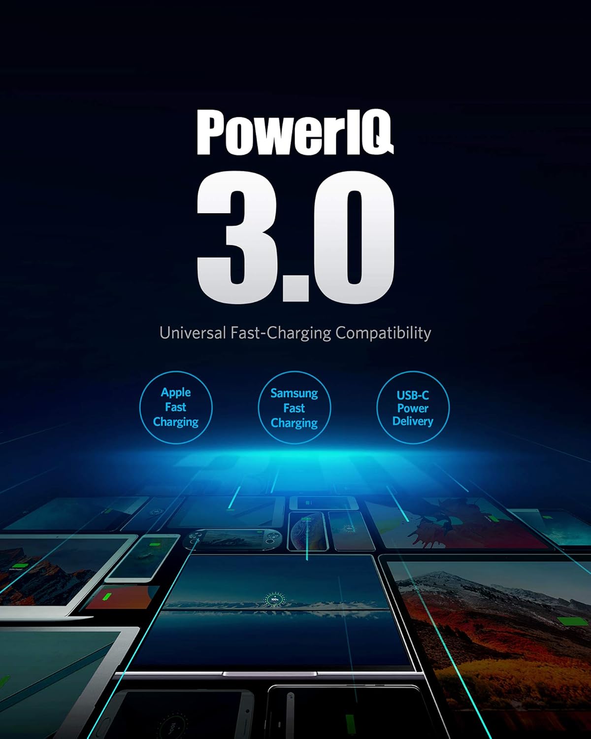 Anker 40W 2-Port 3.0, 15/15 Plus/15 Pro/15 Max/14, USB C Charger, PIQ PowerPort III Duo Type C Foldable Fast Charger