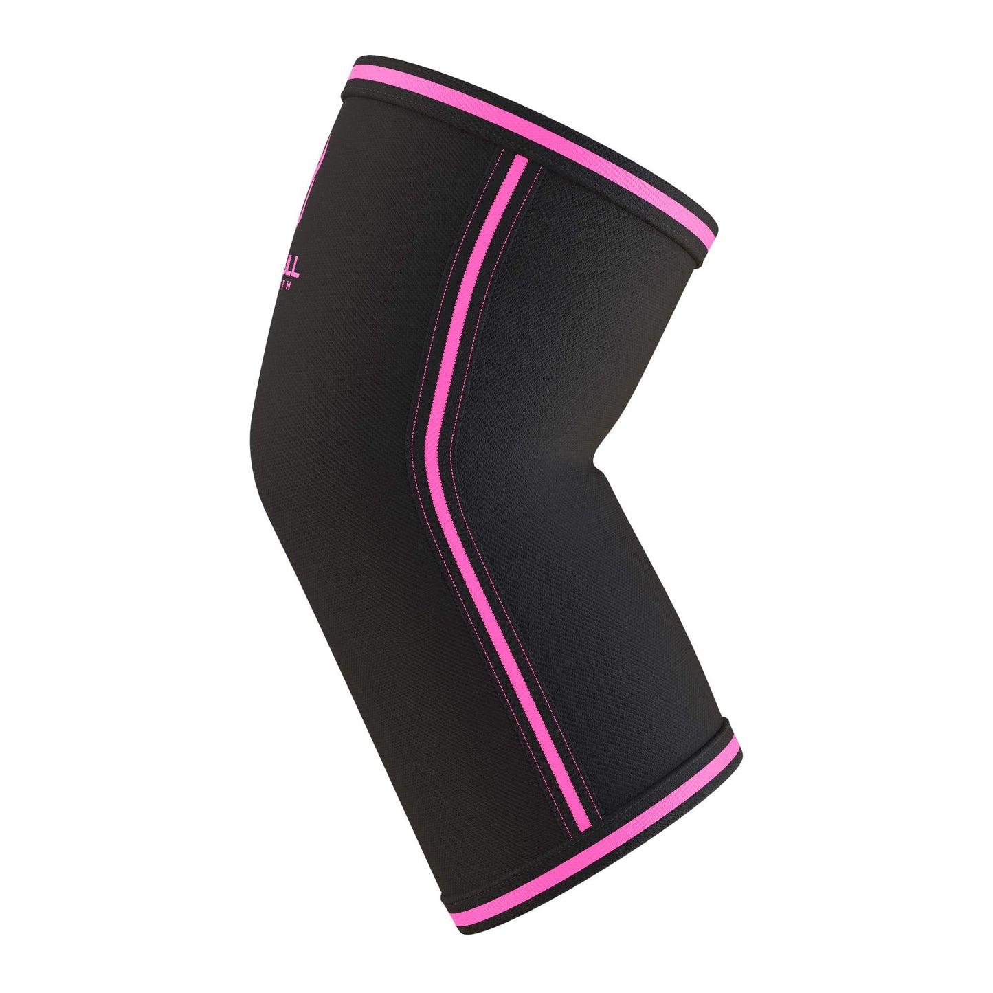 Elbow Sleeves 5mm (1 Pair) - High Performance Elbow Sleeve Support for Weightlifting, Weight Training & Powerlifting - Best Compression Straps - for Men and Women (Small, Black/Pink)