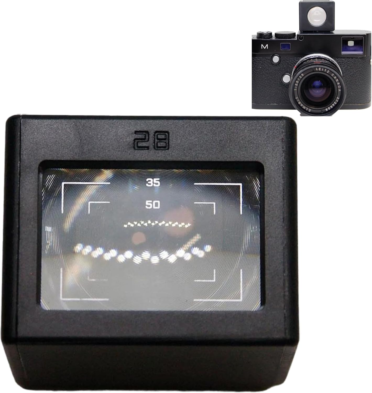 Generic 28mm Optical Waist Level Viewfinder, Replacement Camera External Optical Viewfinder Waist Level Finder