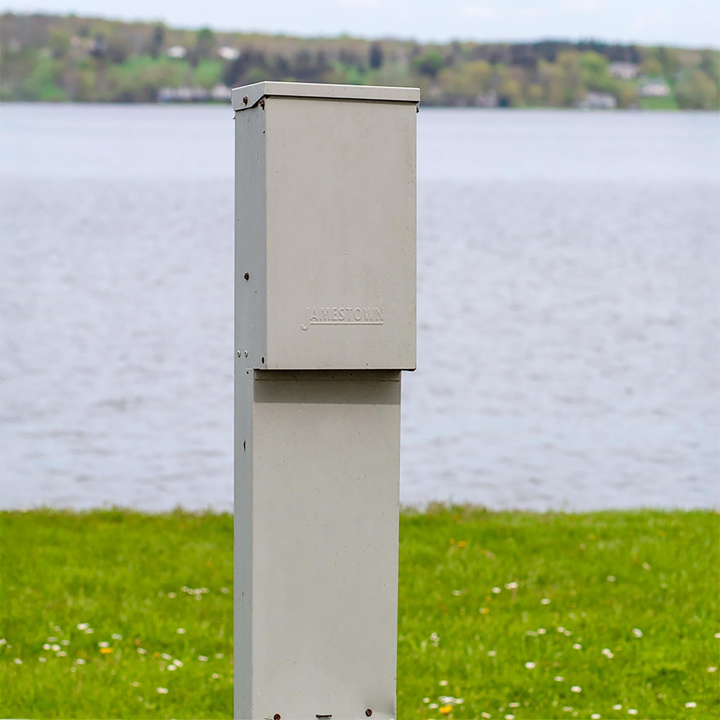Direct Burial Unmetered Pedestal Mount RV Power Outlet – 50/30/20 Amp Electrical Panel, NEMA 3R Weatherproof Enclosure, ETL Certified, Made in the USA by Jamestown Advanced Products