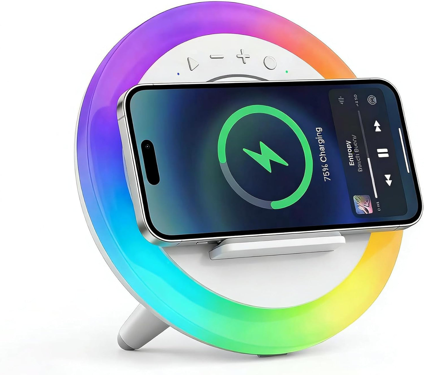 SIDVAR 15W) Bluetooth Speaker Night Lightsr,Wireless Charging Modern Speaker,Best Teenage Birthday Gift Ideas Tween