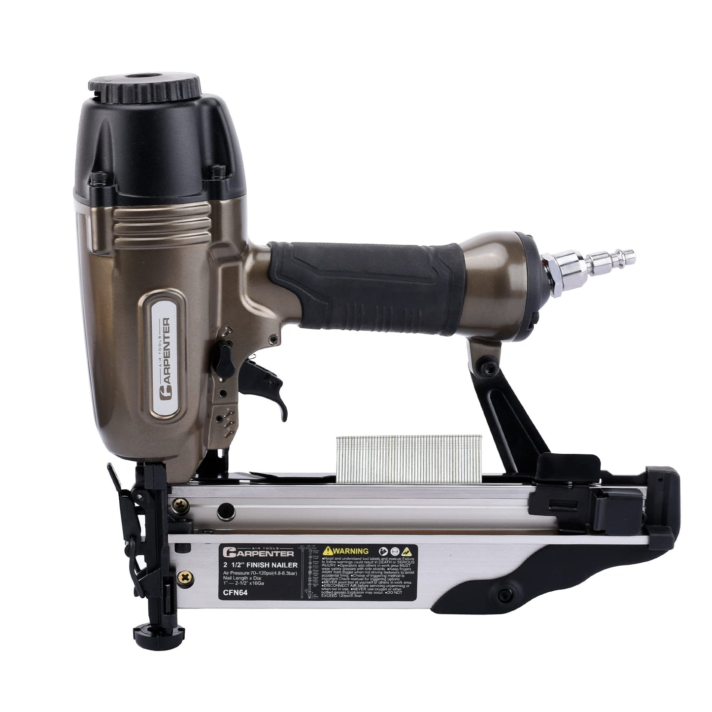 Carpenter Tools CFL5016 3-in-1 Flooring Stapler and CFN64 16 Gauge Straight Finish Nailer