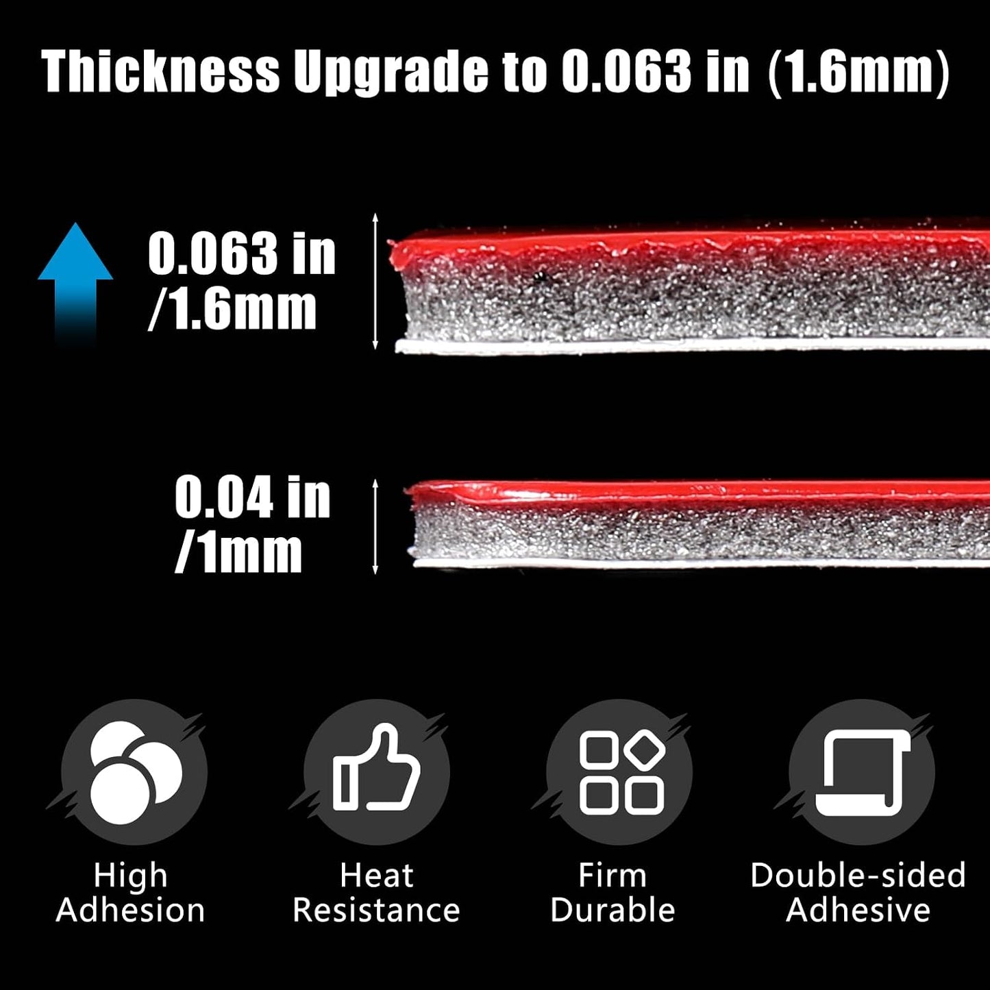 Yexiya 8 Pack 1.1x1.9 8 Double Sided Sticky Adhesive Pads Replacement Mounting Tape for Magnetic Phone Car Mount, Dash
