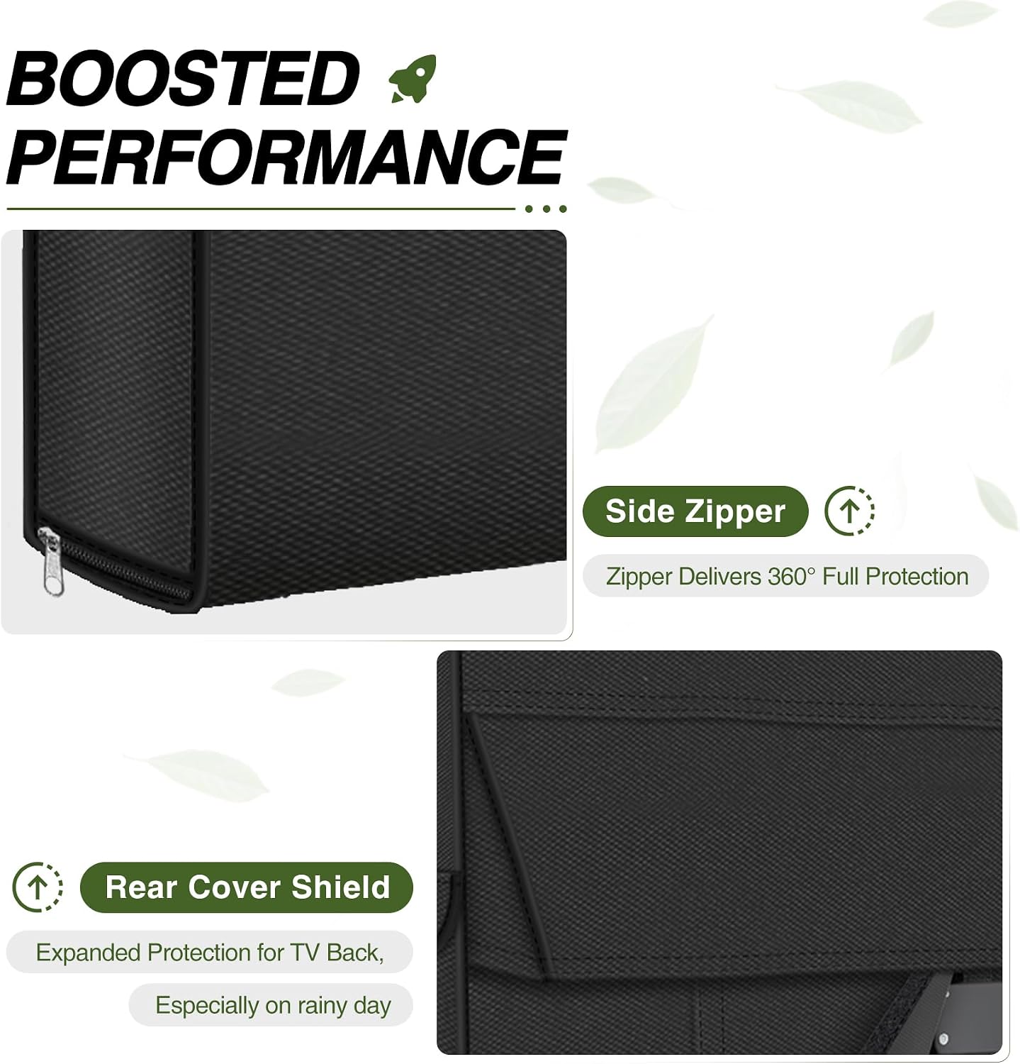 52-55 inches Porch Shield Outdoor TV Cover - Upgrade Fully Cover TV Weatherproof Protector for LCD, LED, Compatible
