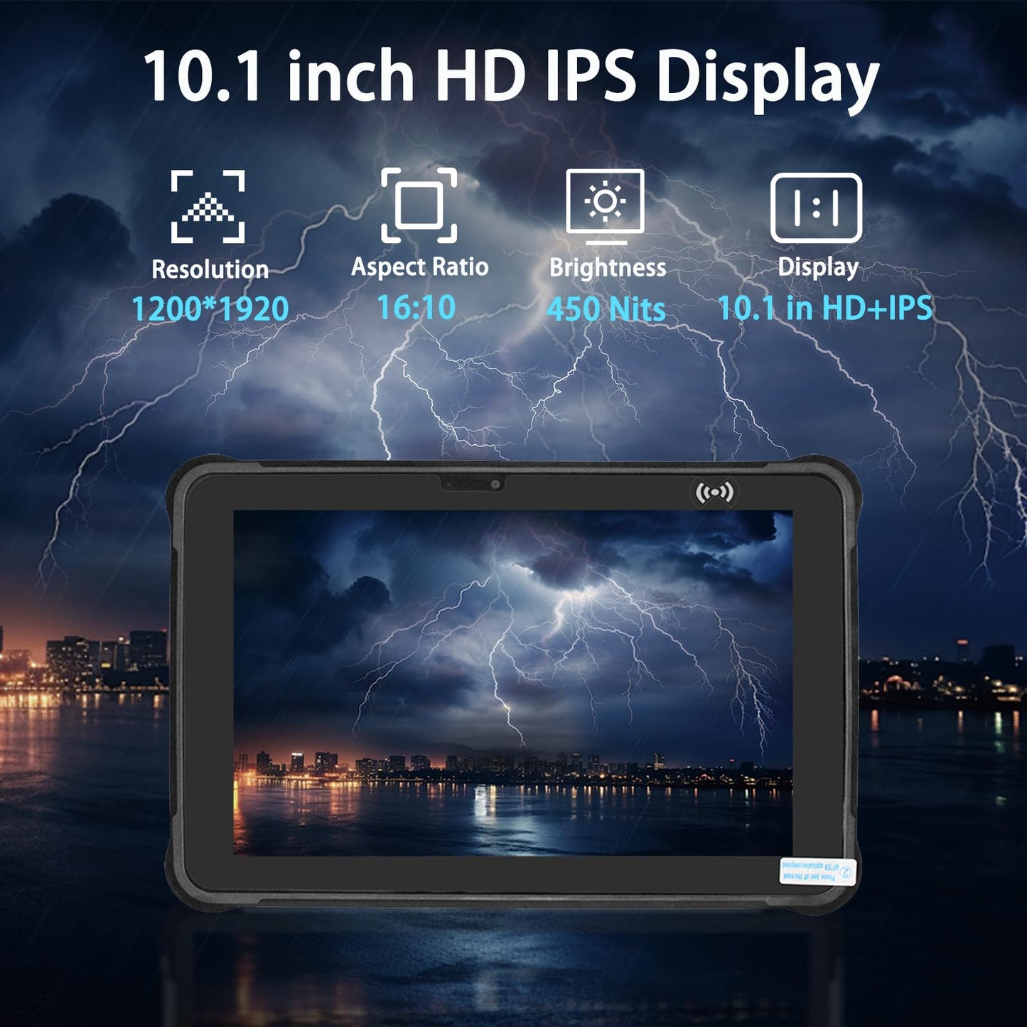 Breloom ST11-M Rugged Tablet Windows 11 Pro, 10.1 in Tough Tablet Intel i5-8200Y, 16GB+512GB, IP65 Waterproof, 4G LTE/Wi-Fi 5/GPS/NFC, 6000mAh, Industrial Rugged PC w/13MP+5MP Camera (16+512GB)