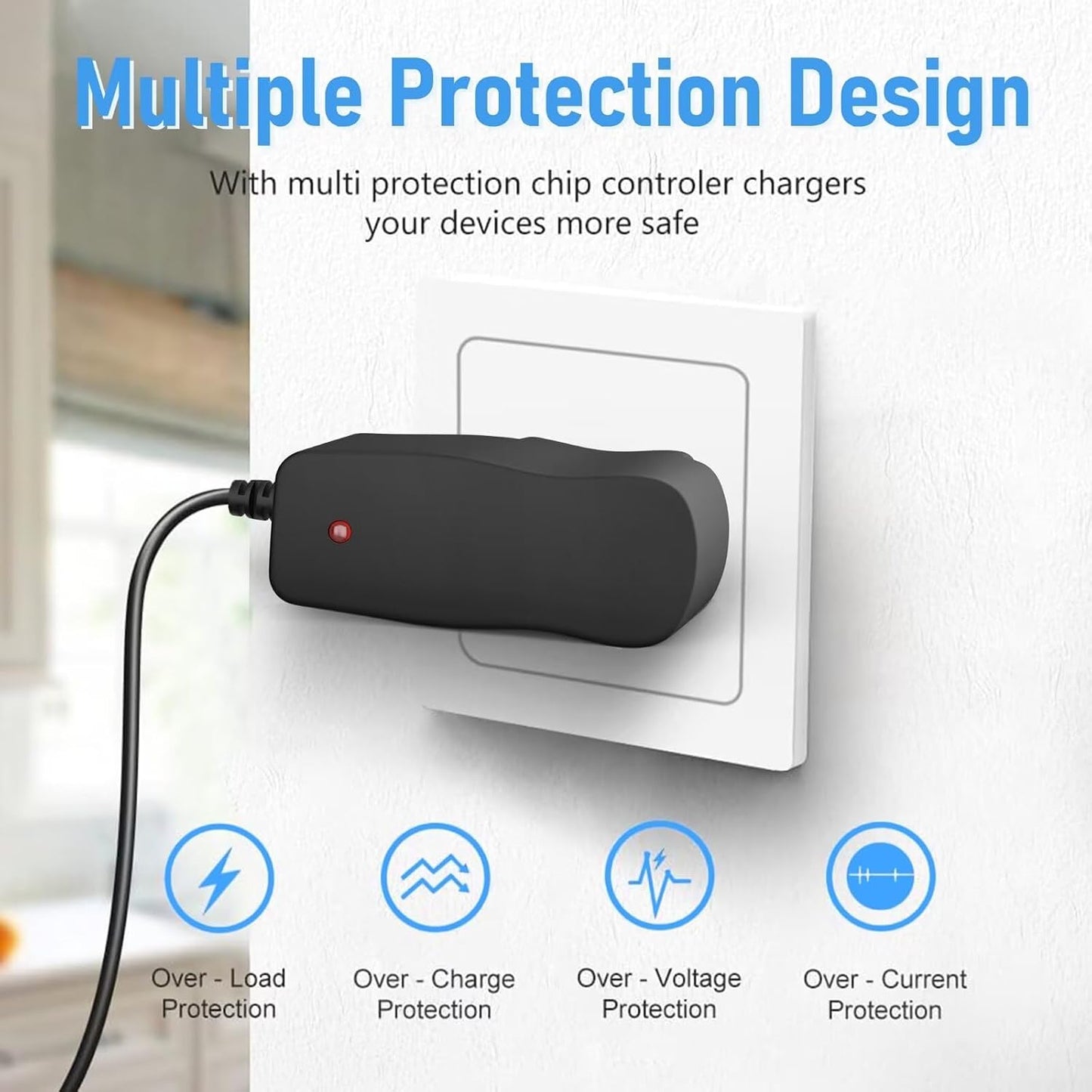 SLLEA MP610 MP620-4G MP705 MP707 MP715 MP3 AC Adapter for Coby Video Player Power Supply Cord Wall Home Charger Mains