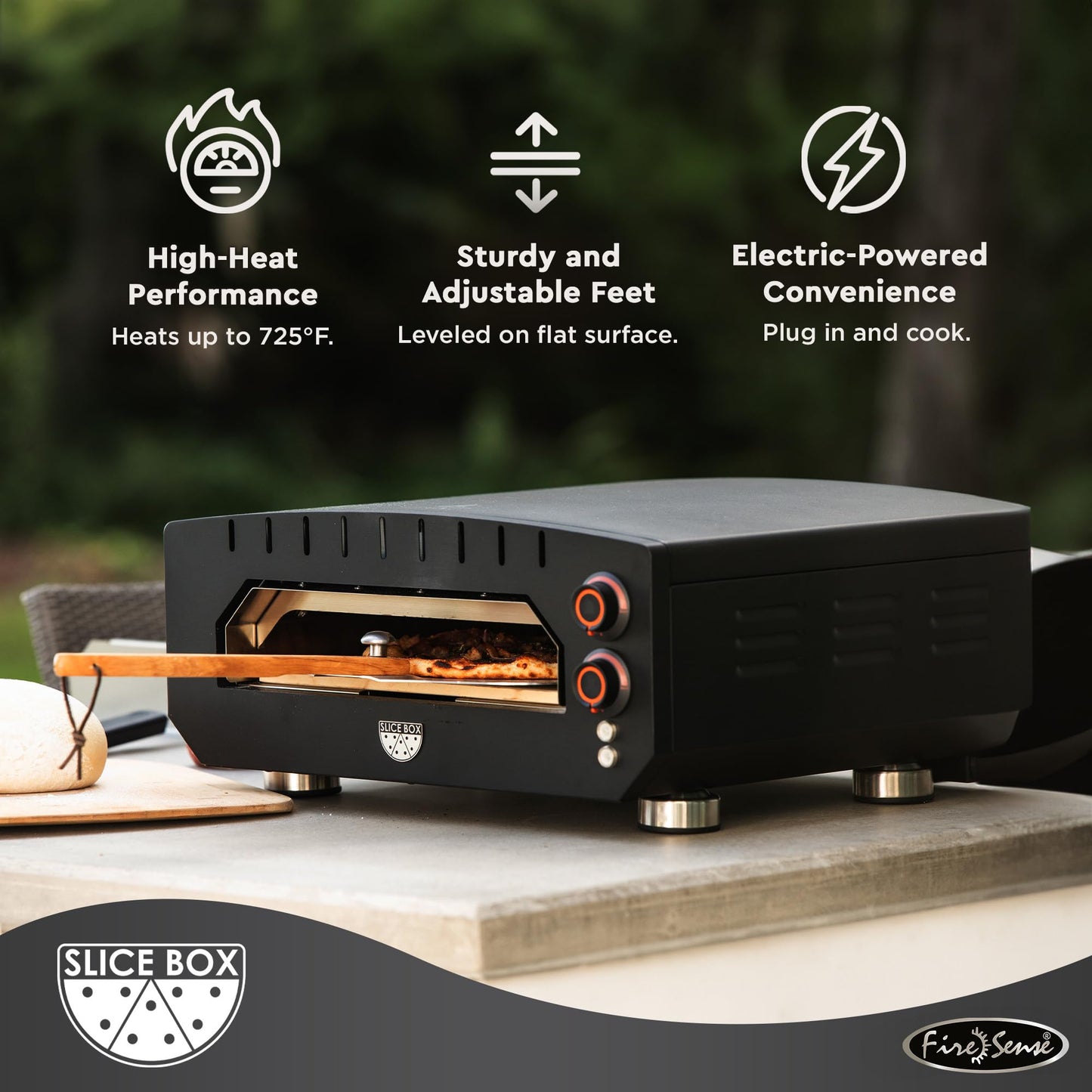 Fire Sense 67970 Slice Box Outdoor Electric Pizza Oven