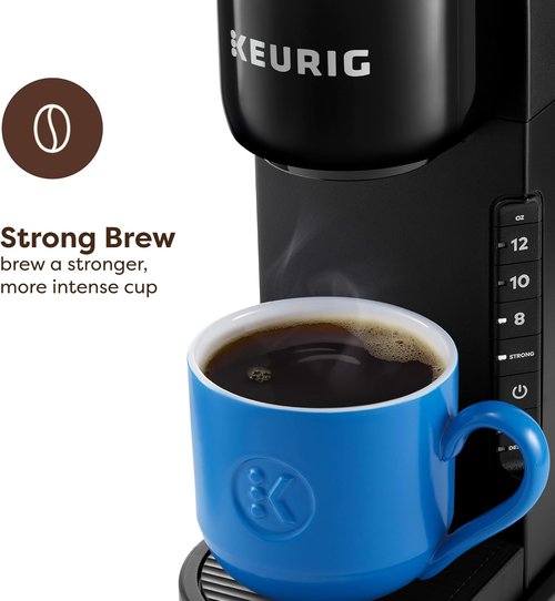Keurig K-Express Coffee Maker - Single Serve K-Cup Pod, 3 Brew Sizes, Strong Brew Feature, 42oz Reservoir - Black