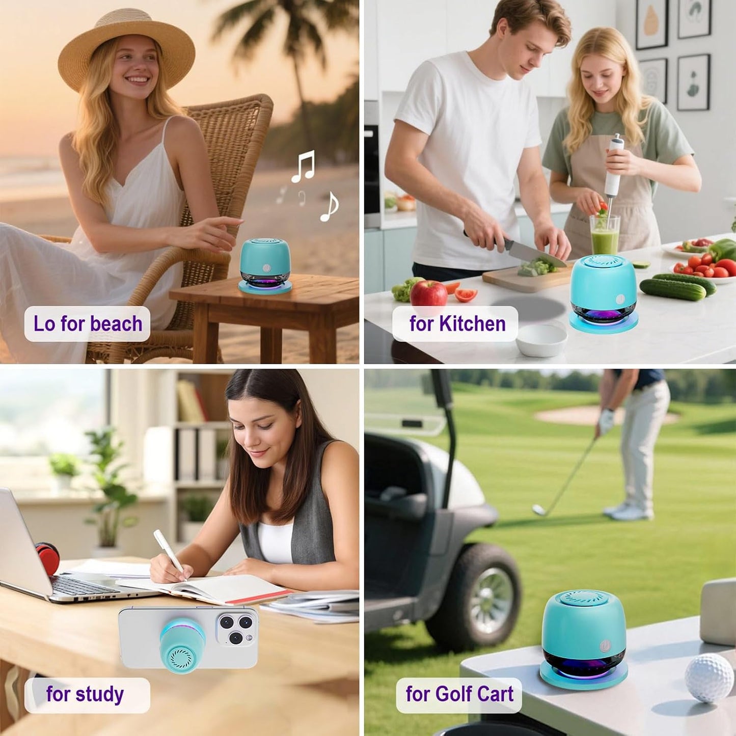 aipidmaga IPX67 6 Waterproof Shower Bluetooth Speaker,Magnetic Speakers,Wireless Induction Bluetooth Speaker with RGB