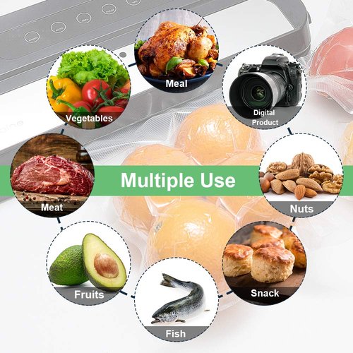 ATSAMFR 200 Count Gallon11x16Inch Vacuum Sealer Food Bags with BPA Free,Heavy Duty,Great for Vac Storage or Sous Vide Cooking