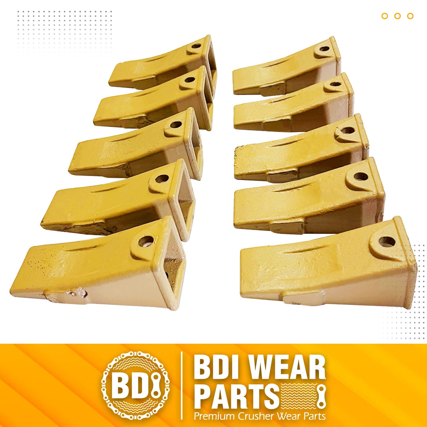 BDI Wear Part X156L Long Excavators Bucket Teeth, Excavators Tooth with P156 Pins Compatible with Skid Steer, Backhoe, Mini Excavators