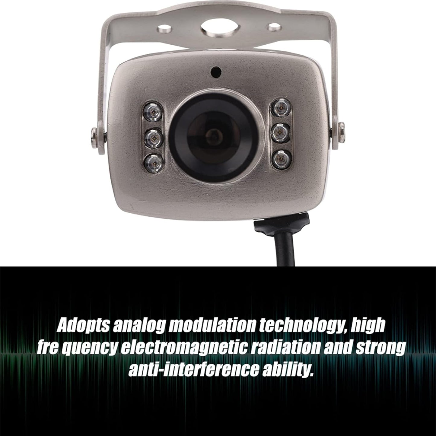 Zunate 6 CMOS Mini CCTV Camera, Night Vision Digital Home Security Video Camera, LED Wired CCTV PAL/NTSC Surveillance