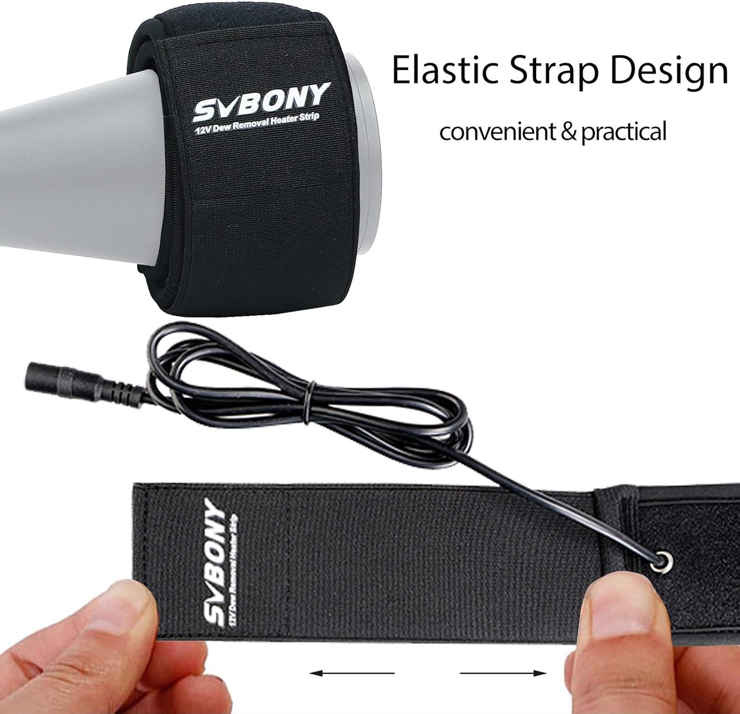 SV192 560 mm 178mm SVBONY Dew Heater Strip Lens Heater Warmer for Telescope DSLR Camera Lens Outer Diameter Below