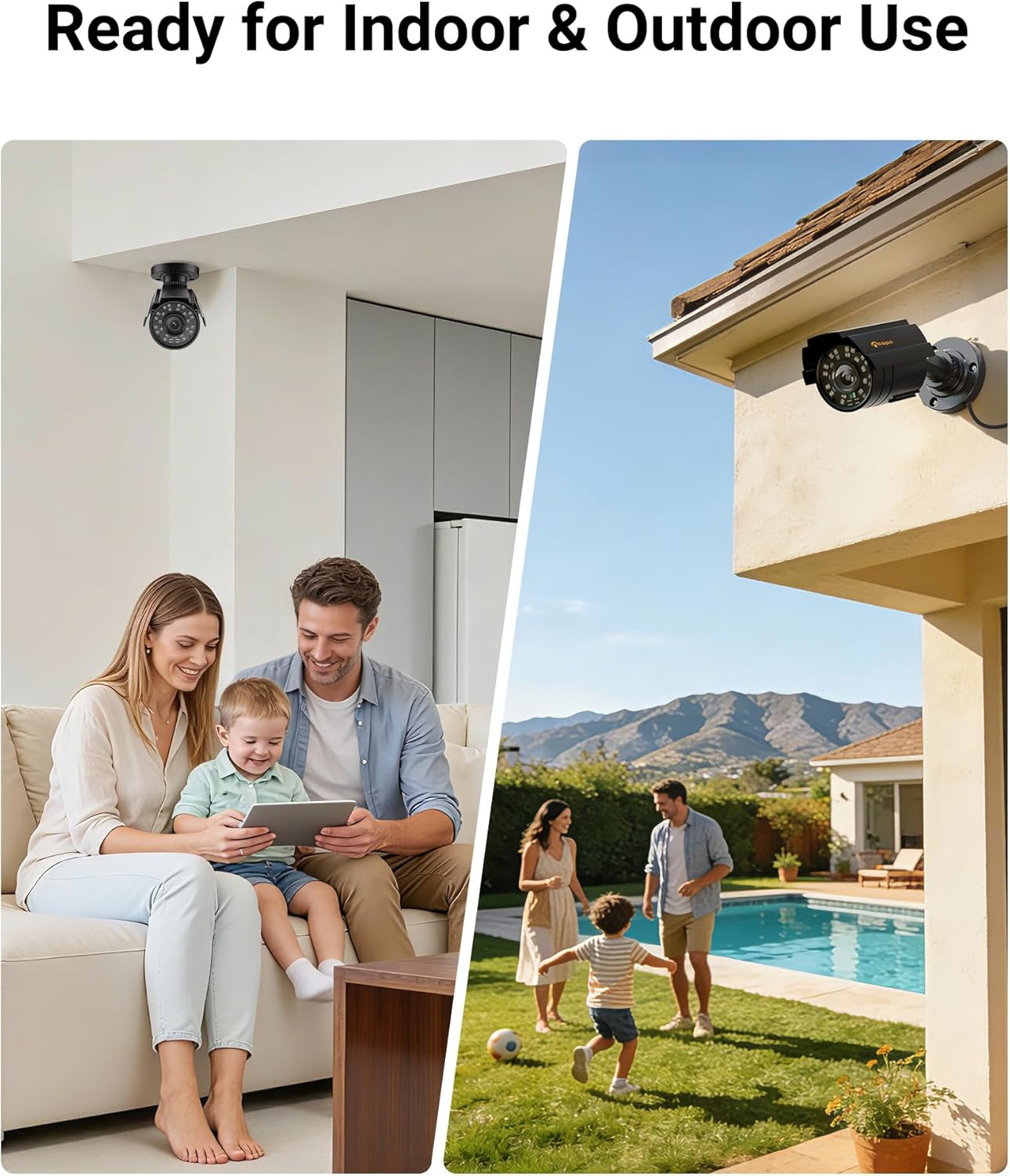 Anlapus 1080P 4 1 IP66 80ft 960H,720P,1080P,5MP,4K Hybrid in Security Camera, HD TVI/CVI/AHD/CVBS Indoor Outdoor CCTV
